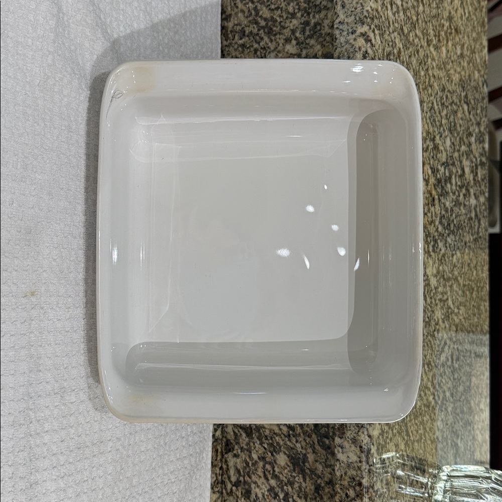 Corningware White Dish with Blue Accents - Picture 2 of 4